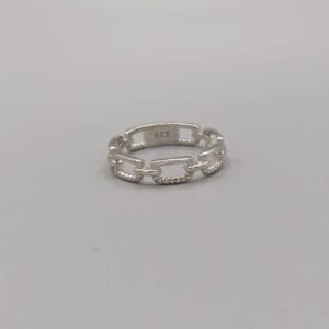 Anillo casual calada eslabones