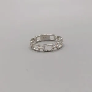Anillo casual calada eslabones