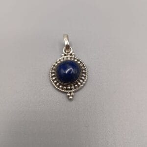 Colgante elegante plata de ley con piedra lapizlazuli