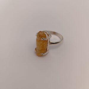 Anillo de citrino masivo